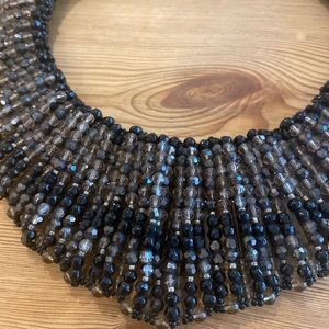 Beaded statement necklace